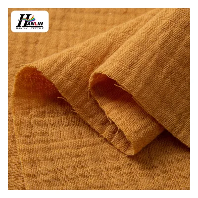 Comfortable Cotton Material 135cm 120gsm 100%Cotton Gauze Crepe Fabric in Shaoxing City