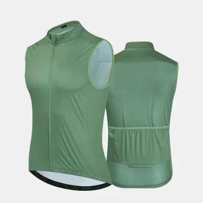 Lightweight Windproof Cycling Vest Reflective Safety Features Waterproof for Men Women's Outdoor Sports OEM Sleeve Round Neck