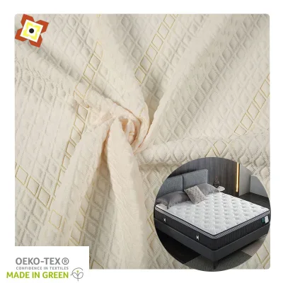 Imitation Cotton Mattress Fabric High Elastic Jacquard Fabric Bedding Latex Memory Pillowcase Carbon Fiber Air Layer Knitted