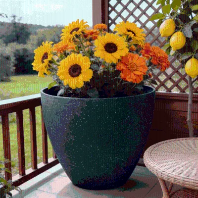 10 Inch Lightweight Stone Effect PP Plastic Nursery Pots with Minimalist Design for Indoor/Outdoor Use Eco-Friendly & Durable