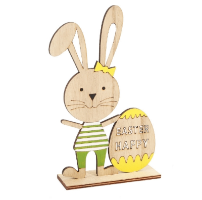 Creative Handmade Natural Easter Wooden Decoration