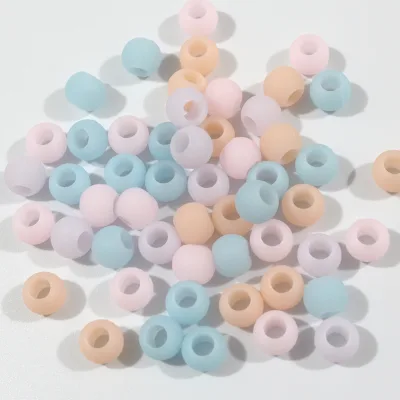 Colorful Round Silicone Beads Personal Care Color Changing Silicone Beads for Kids Diy Hair Accessories