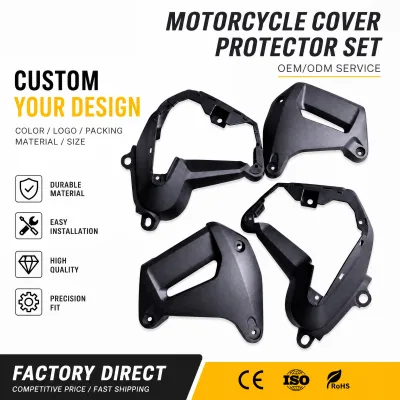 Weather Resistant Gray Side Cover Assy Durable PP Plastic Side Panels for Junak 907 Motorcycle