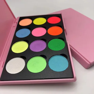 Wet Eyeliner 12 Colours Face Paint Palette Body Face Paint Neon Aqua Eyeliner OEM Free Sample