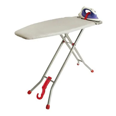 Height Adjustable Collapsible Ironing Board for Convenient Clothes Storage