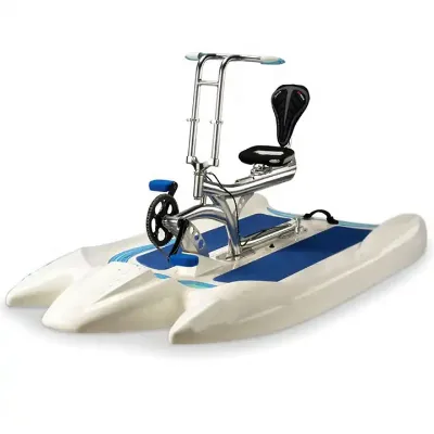 Water Bike Sea Water Bicycle Double-Seats Pedal Boat-CE Certified Customizable Color <100kg Capacity Plastic Aluminum Water