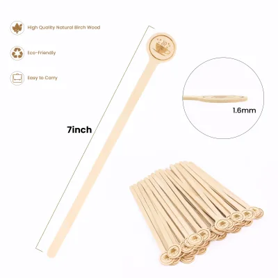 Stir Stick Premium Wooden Coffee Stirrers, 5.5 Inches Opp Bag Birch Wood Coffee & Tea Tools Living Room Kitchen Highly Welcomed