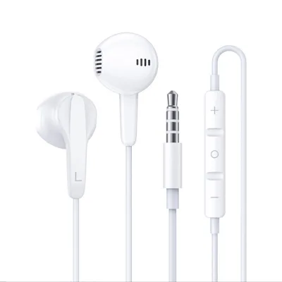 Wholesale 1.2M Earphones Wired 3.5mm with Mic In-ear Stereo Headphone for iphone and Android