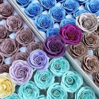 Valentine Day Artificial Flower Awake Rose Soap Rose Flower with Gift Box