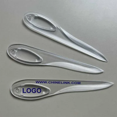 Custom Transparent Color Plastic Letter Slitter Safety No Harm Mail Openers