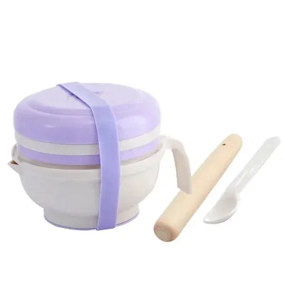 OEM ODM Plastic PP Food Grinder Mashing Bowl Set for Baby Toddler Kids Children