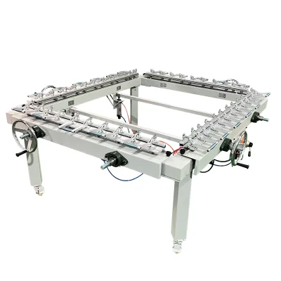 China Manufacturer Pneumatic Screen Printing Frame Pulling Machine Semi Automatic Net Stretching Machine for Screen Printing