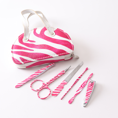 Professional Mini Manicure Pedicure Set pink Printing