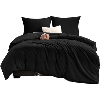 100% Cotton Reversible Bed Cover Flat Sheet Set Modern Home Decor Linen Woven Technique Eco-Friendly Bedspread