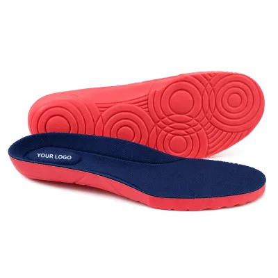 Wholesale Custom PU Foam Insole Factory Shock Absorption Sports Insoles for Athletic Running Training Shoes