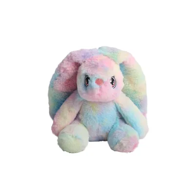 Easter Soft Tie Dye pink Bunny Stuffed Toy, for Baby&kids,with High Quality