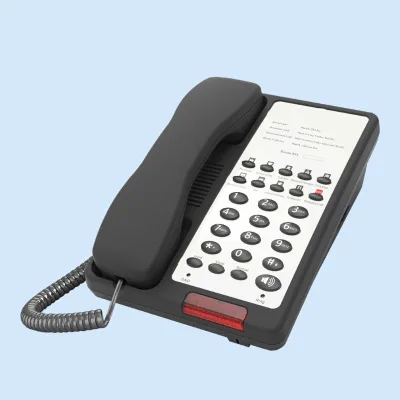 Factory Price Audio Intercom Unlock Secure Handsets Customizable Content 2*100M RJ45 Port Hotel IP Phone