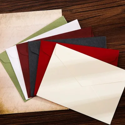 Hotselling Plain Paper Business Envelope Bag Kraft Paper Letter Wallet Envelope Packaging