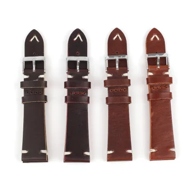4mm Racing Watch StrapsTempering on Lug Sizing Than Buckle Watch Band Italy Vegetable Tanned Leather for Watches