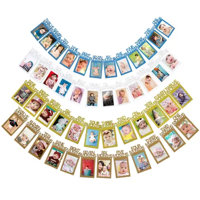 Wholesale Golden Happy Birthday Banner for Kids and Adults Paper Birthday Party Decoration for Baby Shower
