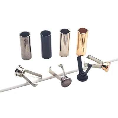 Custom Zinc Alloy Plated Nickel-Free Engraved Bell Stopper for Metal Drawstring Rope Cord End Lock