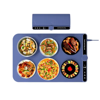 Portable Foldable Roll Food Warmer Pad Home Use Electric Coil Heating Board Constant Temperature Meal Heat Preservation Plate