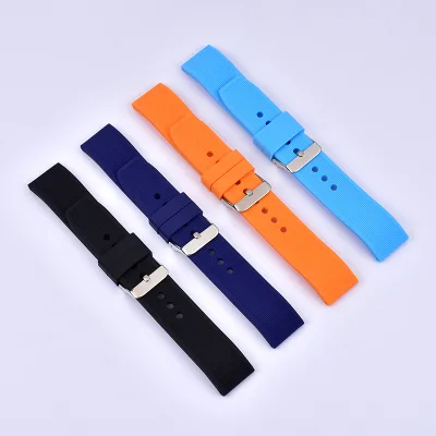 Factory Price Curve End Silicone Rubber Strap Adjustable Popular Strap
