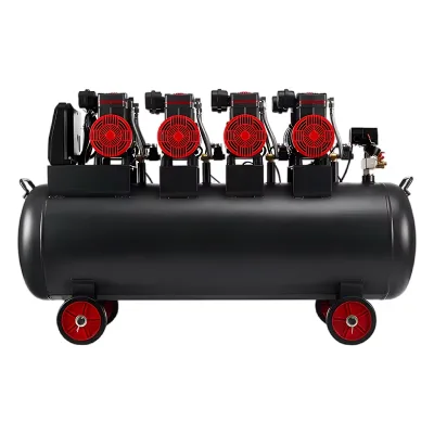 Manufacturers Wholesale High Quality 6720W 150L Oil-Free Silent Metal Air Compressor with Tire Pressure Monitor for Cars