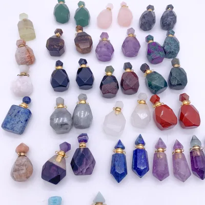 Luxury Empty Perfume Bottle Crystal Pyramid Shaped Perfume Bottle