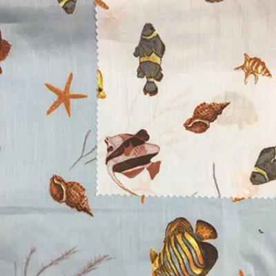 100% cotton poplin with printing