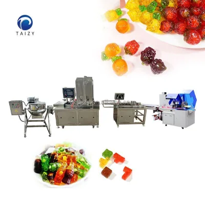 Chewy Jam Filled Gummy Candy Toffee Candy Hard Candy Production Line
