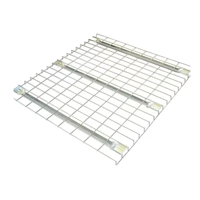 Fireproof and Durable Metal Logistics Pallet Rack Zinc-Plated Wire Mesh Decks Shelves Foldable Selective Pallet Rack