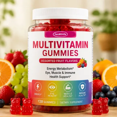 Healthife Private Label Daily Supplement Fruit Flavors Bear Shape Women Multivitamin Gummies