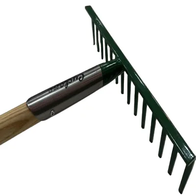 Garden Tools Wholesale Wooden Hande Garden Rake Landscape Levegradingling Rake Leaf Lawn Leveling Rake
