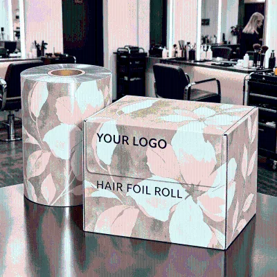 Hot Selling Ultra Supple Bendable Disposable Salon Dye Foil Custom Printed Hairdessing Foil for Hair Coloring