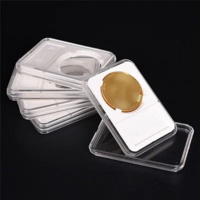 Plastic Coin Display Slab 31.5mm Diameter Plastic Coin Container Case