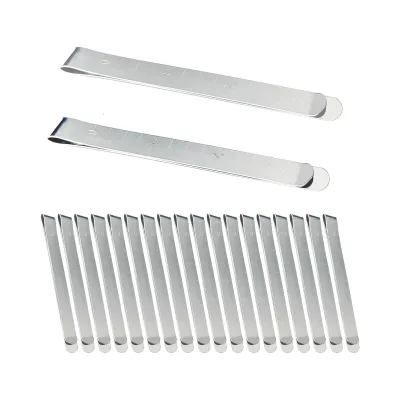 20 Pcs Metal Hemming Clips,3-Inch Measurement Ruler Sewing Clips Fit Sewing Supplies