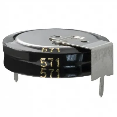 Capacitor Supercapacitor 1.5F 5.5V -20% to 80% Coin Type Cylindrical 5mm 1000h 70 C Bulk in stock
