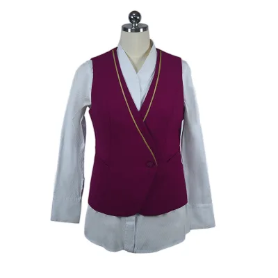 Female Aircrew Workwear Eco-Certified Dyes Flexible Seams Aviation Professional Collections