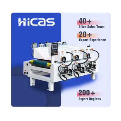 UV Roller Coating Machine for Wood Door Cabinet Furniture Panel MDF Board with Inovance PLC Hard Chrome Roller CE