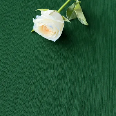 28*118 Inches Emerald Green Chiffon Table Runner Christmas Decor for Baby Shower Parties Hand Woven Techniques