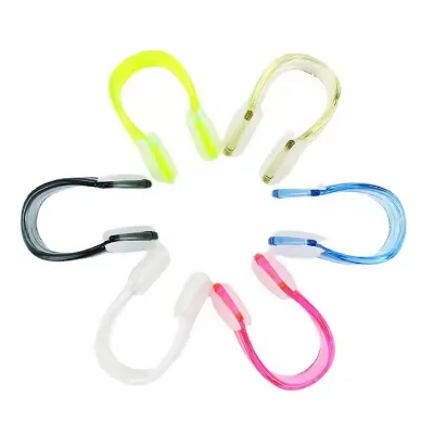 Wholesale Silicone Waterproof Nose Clips Swimming Nose Plug for Adult and Children Swimming Beginners Training Protector