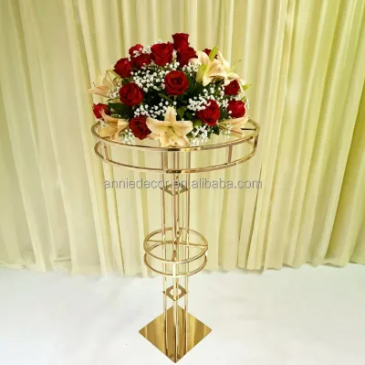 Modern Gold Metal Flower Stands Wedding Centerpieces Table Decorations for Wedding Events Table Decoration