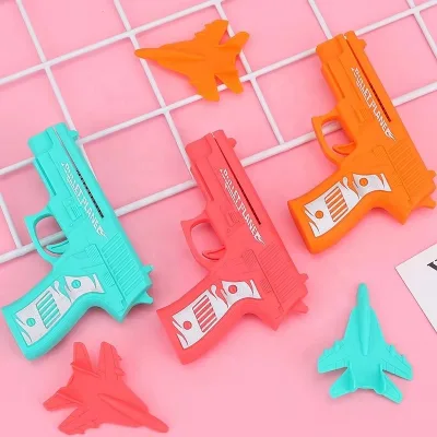 Foam Catapult Plane Launcher Toy Set Handheld Aircraft Pistol Shooter Outdoor Flying Glider for Kids Summer Game Gift