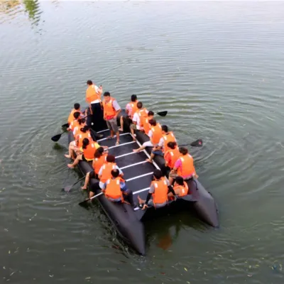 Inflatable Big Size Paddle Boat for 20 to 30 Person