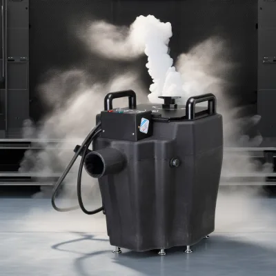 Fy Factory-Sold 3500W Dry Ice Machine with Wheel Cart 110V/220V 150m2 Coverage Low Fog & Smoke Effects for Stage & Party Use