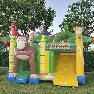 Small and Medium-sized Inflatable Trampolines Customized Inflatable Castle with UV protection and Tear-resistant Properties