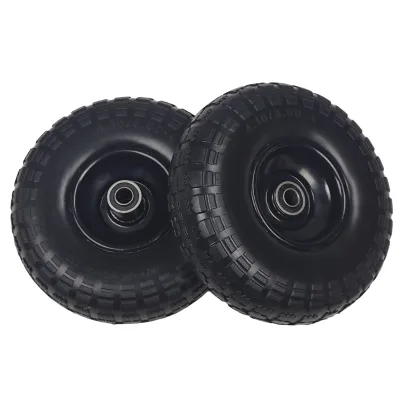Customised 7 Inch Replacement PU Foam Solid Caster Wheels New PVC/EVA/Rubber Industrial Beach Wagon Hand Trolley Camping Cart