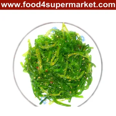 China Preserved Salt Natural Frozen Wakame Flavored Seaweed Salad Green Sesame Seeds Plastic Bag 1kg 10 Bags Shipuller Yumart