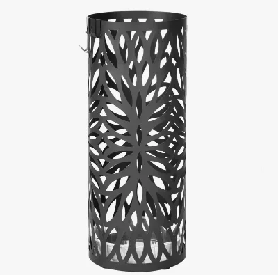 Direct Factory Supply Decorative Price Black Round Iron Handicraft Modern Outdoor Patio Creative Storage Umbrella Stand